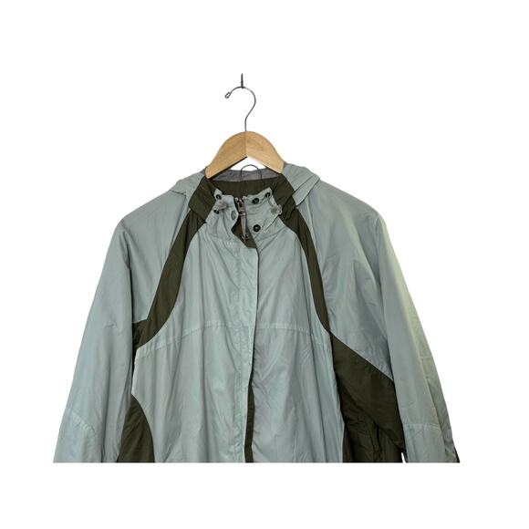 Eddie Bauer Green Hooded Full-Zip Mesh Lined Packable Windbreaker Jacket Large - Picture 2 of 11